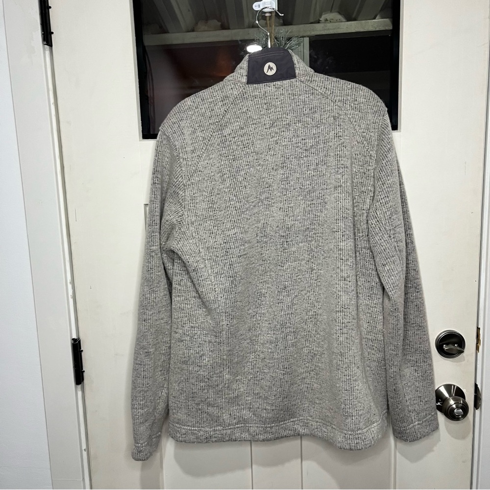 Marmot Men’s Full Zip Knit Fleece Jacket Gray XL - Picture 9 of 12